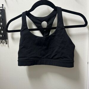 lululemon athletica Black Racerback Sports Bra